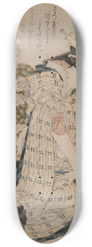 Katsushika Hokusai - Courtesan asleep 8.25 inch art skate deck