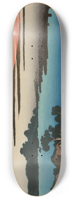 Katsushika Hokusai - Dawn at Isawa in Kai Province 8.25 inch art skate deck Katsushika Hokusai - Dawn at Isawa in Kai Province 8.25 inch art skate deck