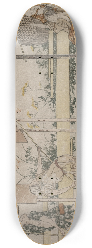 Katsushika Hokusai - Dyers at Work 8.25 inch art skate deck