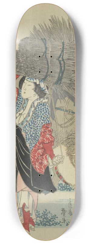 Katsushika Hokusai - Oharame 8.25 inch art skate deck Katsushika Hokusai - Oharame 8.25 inch art skate deck
