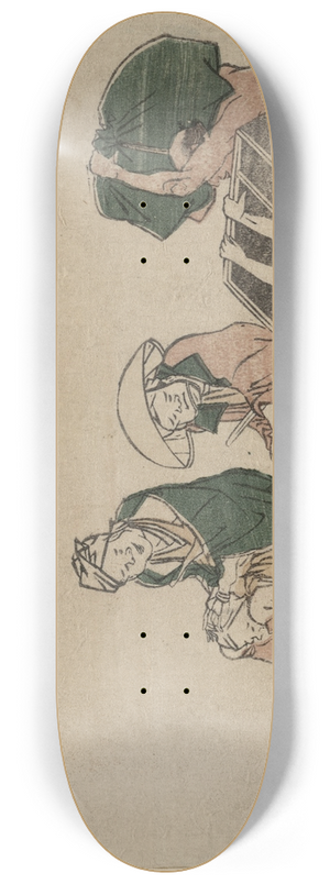 Katsushika Hokusai - Shimada 8.25 inch art skate deck