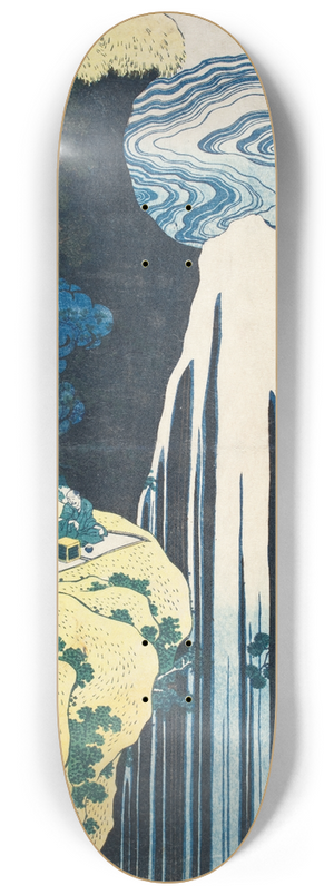 Katsushika Hokusai - The Amida Falls in the Far Reaches of the Kisokaid Road 8.25 inch art skate deck Katsushika Hokusai - The Amida Falls in the Far Reaches of the Kisokaid Road 8.25 inch art skate deck