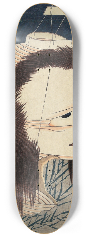 Katsushika Hokusai - The Lantern Ghost, Iwa 8.25 inch art skate deck