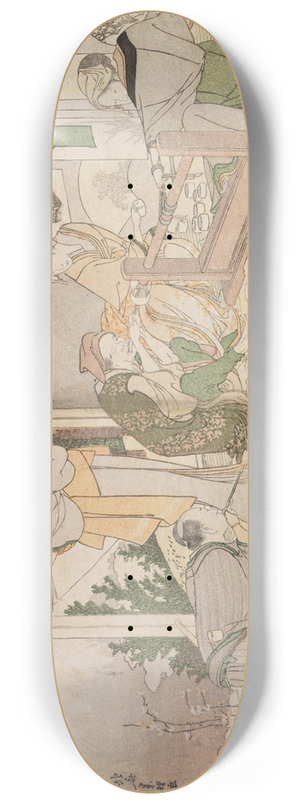 Katsushika Hokusai - Untitled 8.25 inch art skate deck