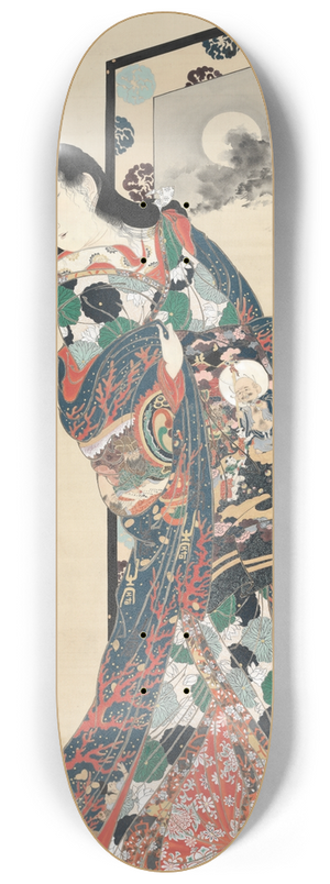 Kawanabe Kysai - Hell Courtesan 8.25 inch art skate deck