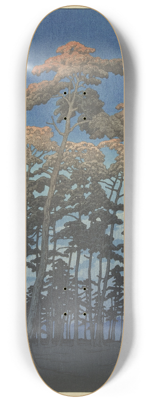 Kawase Hasui - Hikawa Park In Omiya 8.25 inch art skate deck Kawase Hasui - Hikawa Park In Omiya 8.25 inch art skate deck