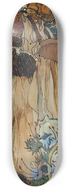 Kazimierz Sichulski - Die Huzulische Madonna 8.25 inch art skate deck