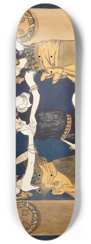 Kazimierz Sichulski - Powszechna Polska Wystawa Architektura Rzeby i Malarstwa 8.25 inch art skate deck