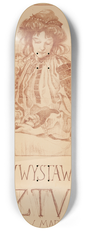 Kazimierz Sichulski - XV Wystawa Sztuki 8.25 inch art skate deck