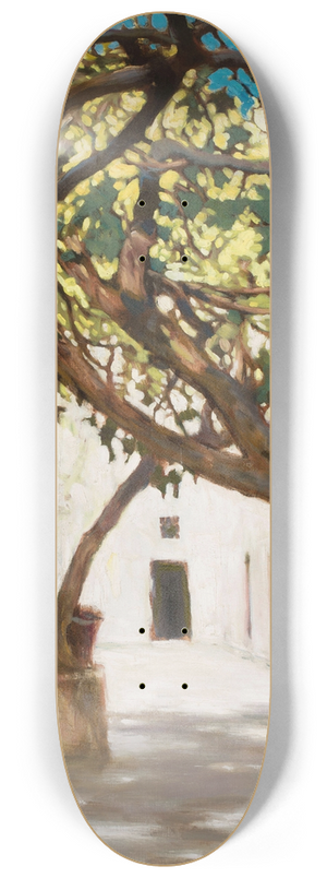 Kazimierz Stabrowski - Street in Sarajevo 8.25 inch art skate deck