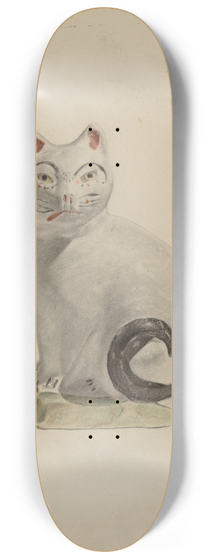 Andrew Topolosky - Pa. German Seated Cat 8.25 inch art skate deck