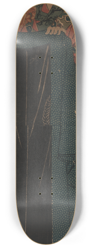 Keisai Eisen - Kyaku no haori o motsu yjo 8.25 inch art skate deck
