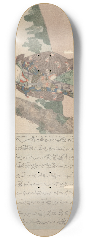 Keisai Eisen - One of a Series of Women Representing the Seasons 8.25 inch art skate deck