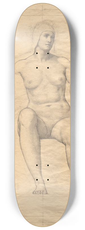 Kenyon Cox - Allegorical Female Figures 8.25 inch art skate deck