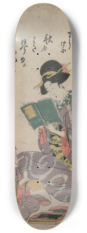 Kikukawa Eizan - Tanabata, from the series Fashionable Children of the Five Festivals (Fry kodomo gosekku) 8.25 inch art skate deck