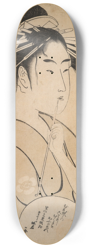 Kitagawa Utamaro - Hinakoto of Hygor 8.25 inch art skate deck