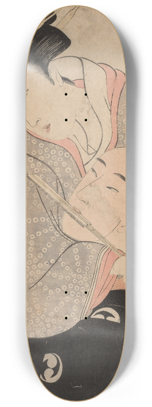 Kitagawa Utamaro - Man and Woman 8.25 inch art skate deck