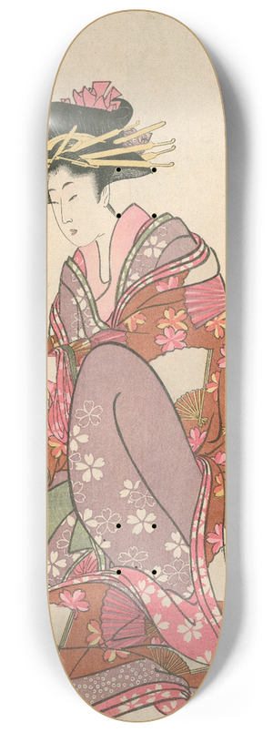 Kitagawa Utamaro - Tsukasa of giya 8.25 inch art skate deck