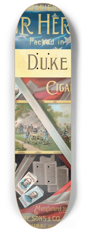 Knapp & Co. - Histories of our heroes packed in Duke cigarettes 8.25 inch art skate deck