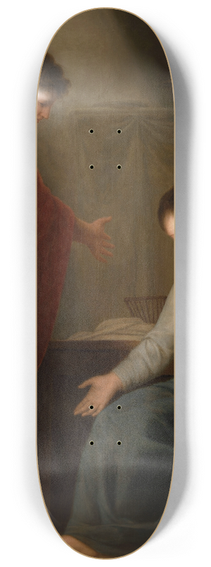 Andries Cornelis Lens - The Annunciation 8.25 inch art skate deck