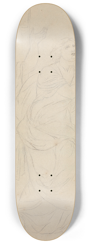 Andries Cornelis Lens - The Despair of Deianira 8.25 inch art skate deck