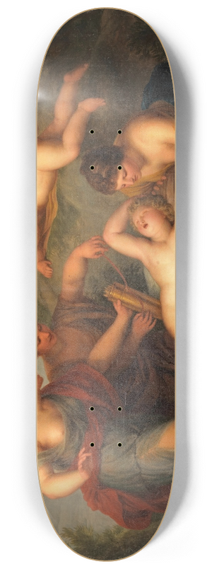 Andries Cornelis Lens - The disarming of Cupid 8.25 inch art skate deck Andries Cornelis Lens - The disarming of Cupid 8.25 inch art skate deck