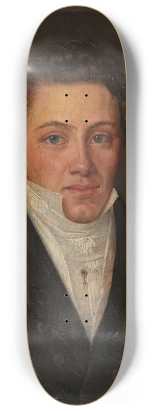 Knud Baade - Portrait of Johan Tscherning 8.25 inch art skate deck