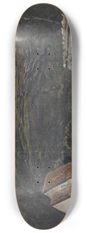 Knud Baade - The Church at Ullensvang in Hardanger 8.25 inch art skate deck