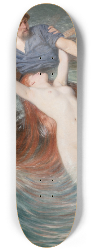 Knut Ekwall - A fisherman engulfed by a siren 8.25 inch art skate deck