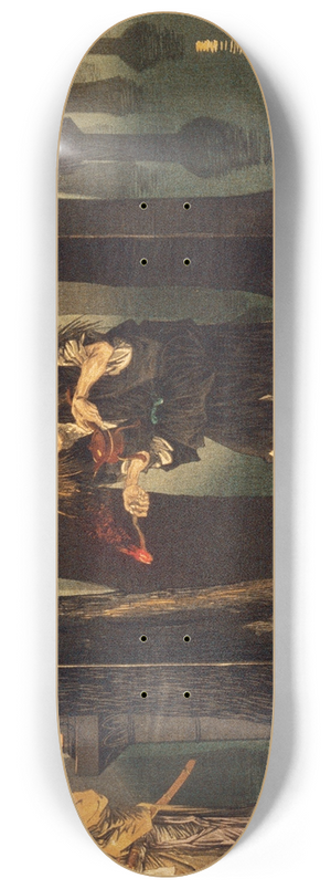 Kobayashi Kiyochika - Taira no Tadamori Captures the Priest of Mid 8.25 inch art skate deck