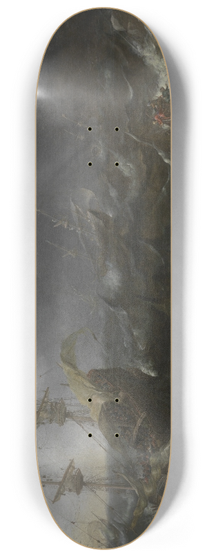 Andries van Eertvelt - The battle of Lepanto 8.25 inch art skate deck