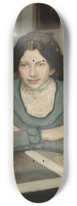 Konrad Krzyanowski - Portrait of Julia Paszkiewicz 8.25 inch art skate deck