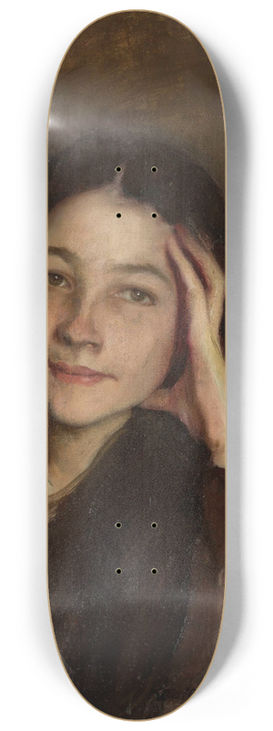 Konrad Krzyanowski - Portrait of Wanda Arkuszewska 8.25 inch art skate deck