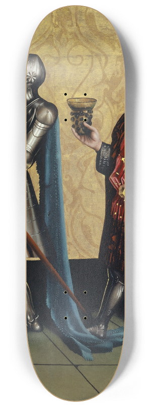 Konrad Witz - Sibbecai and Benaiah 8.25 inch art skate deck Konrad Witz - Sibbecai and Benaiah 8.25 inch art skate deck