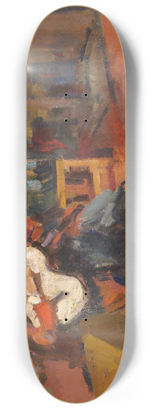 Konstantin Alexeevich Korovin - The Guitar Player 8.25 inch art skate deck