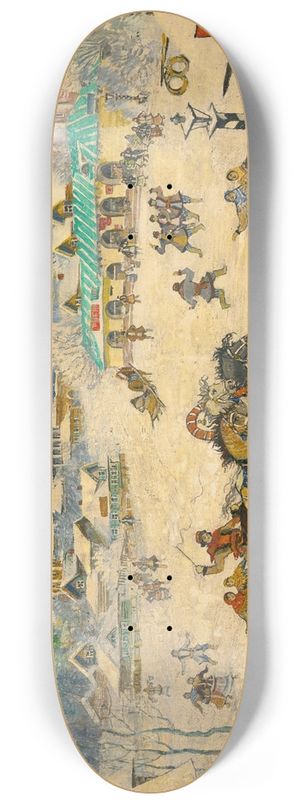 Konstantin Alexeevich Korovin - Town Square 8.25 inch art skate deck