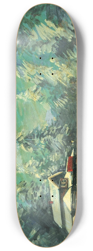 Konstantin Alexeevich Korovin - Troka passant devant une auberge la nuit 8.25 inch art skate deck