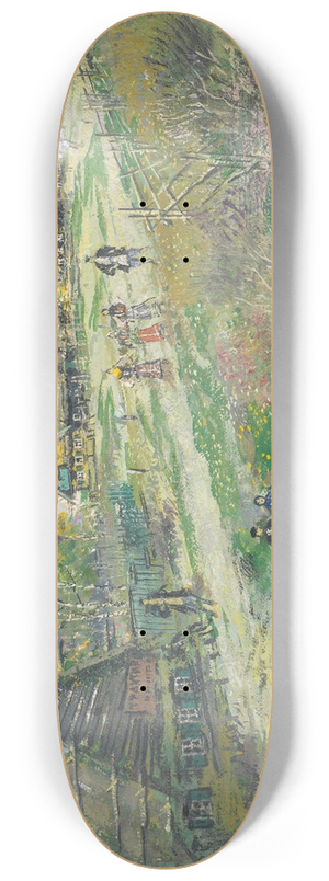 Konstantin Alexeevich Korovin - Village scene 8.25 inch art skate deck