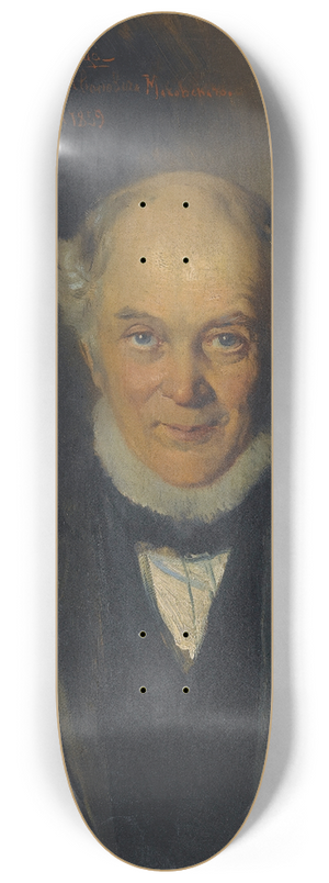 Konstantin Egorovich Makovsky - Portrait Of The Artists Father, Egor Ivanovich Makovsky 8.25 inch art skate deck