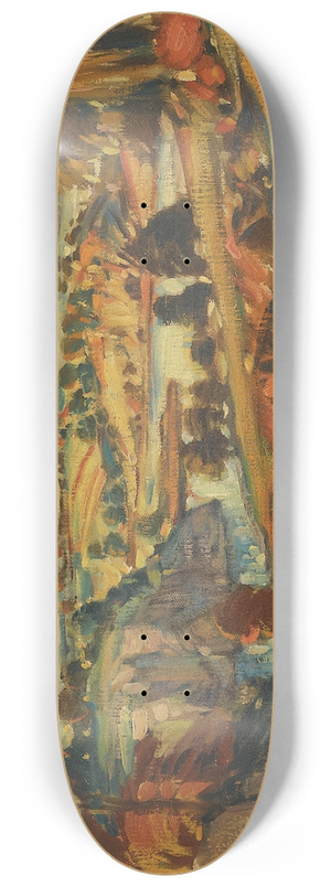 Konstantin Fedorovich Bogaevsky - Fantasy Landscape 8.25 inch art skate deck