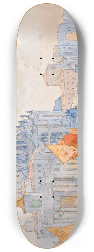 Konstantin Ivanovich Gorbatov - Santa Maria Della Salute, Venice 8.25 inch art skate deck