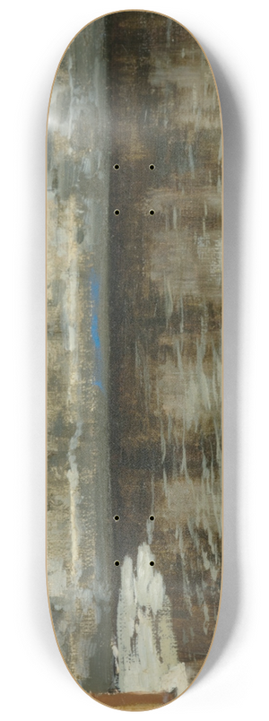 Konstantin Jakovlevich Kryzhitsky - A Park Canal in Winter 8.25 inch art skate deck