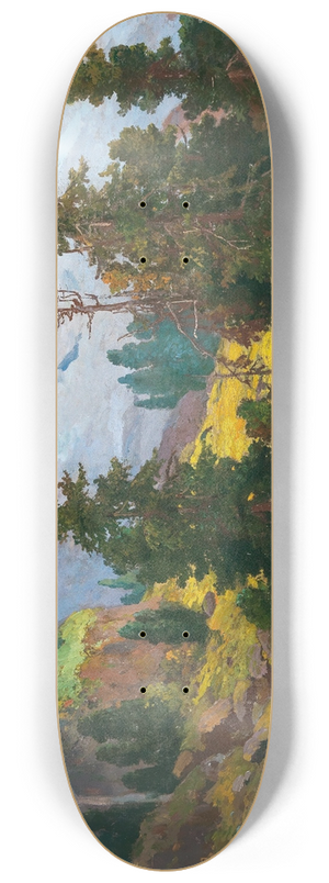 Konstantin Stoitzner - A Vast Mountain Landscape 8.25 inch art skate deck