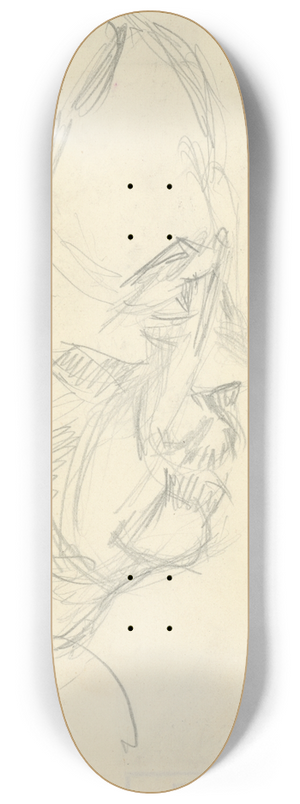 Kontantn Bauer - Hlava mua z profilu 8.25 inch art skate deck