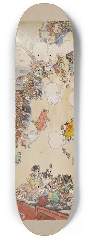 Andr Victor douard Devambez - Le Passage de la course 8.25 inch art skate deck