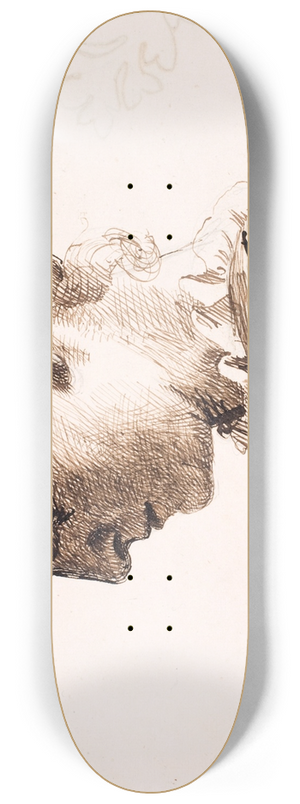 Kristian Zahrtmann - Kunstnerens sster Elisabeth. Profil t.v. Fletningefrisure 8.25 inch art skate deck
