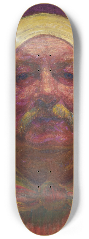 Kristian Zahrtmann - Self-portrait by Lamplight 8.25 inch art skate deck