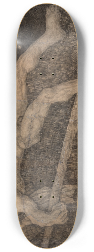 Kristjan Raud - Magav Kalevipoeg 8.25 inch art skate deck