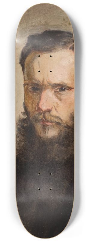 Andrzej Grabowski - Portrait of Piotr Kozakiewicz 8.25 inch art skate deck