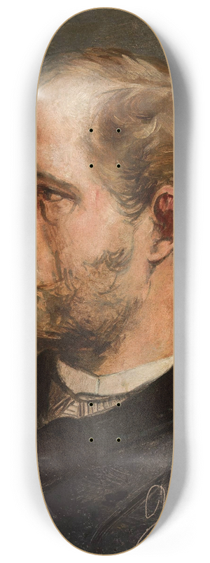 Andrzej Grabowski - Portrait of Walery Gadomski, sculptor 8.25 inch art skate deck
